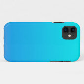 Blauwe Ombre achtergrond Case-Mate iPhone Case (Achterkant (horizontaal))