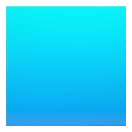 Blauwe Ombre achtergrond Foto Afdruk (Voorkant)