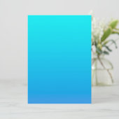 Blauwe Ombre achtergrond Kaart (Staand voorkant)