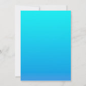Blauwe Ombre achtergrond Kaart (Achterkant)