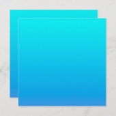 Blauwe Ombre achtergrond Notitiekaartje (Voorkant / Achterkant)