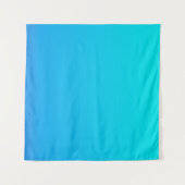 Blauwe Ombre achtergrond Wandkleed (Voorkant (horizontaal))