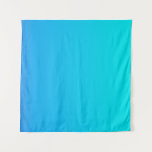 Blauwe Ombre achtergrond Wandkleed (Voorkant (horizontaal))