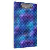 Blauwe ombre- en glitterdrakenschalen in het forma klembord (Rechts)