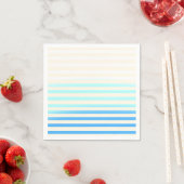 Blauwe Ombre Gestreepte Servetten (Insitu)