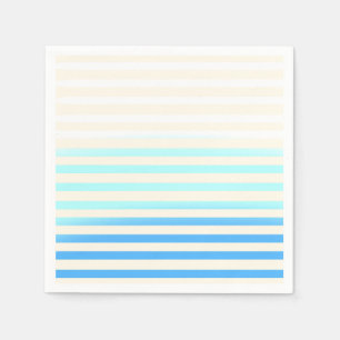 Blauwe Ombre Gestreepte Servetten