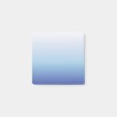 Blauwe Ombre Gradiënt Post-it® Notes (Voorkant)