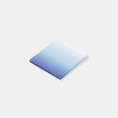 Blauwe Ombre Gradiënt Post-it® Notes (Schuin)
