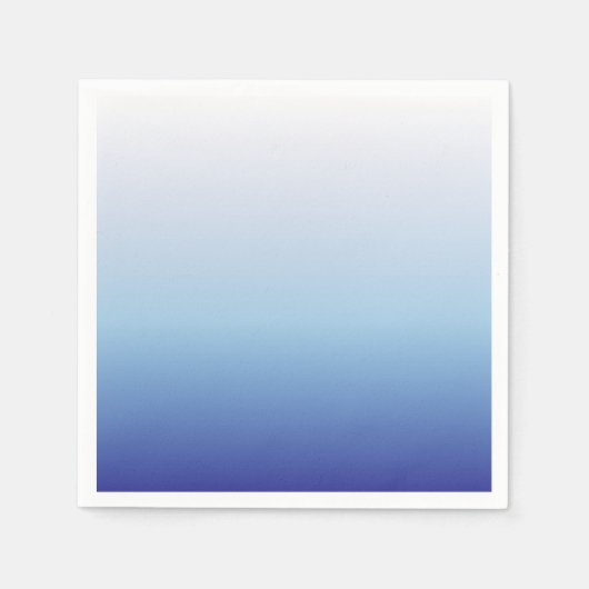 Blauwe Ombre Gradiënt Servet (Voorkant)