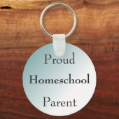 Blauwe Ombre Homeschool ouder Sleutelhanger (Voorkant)