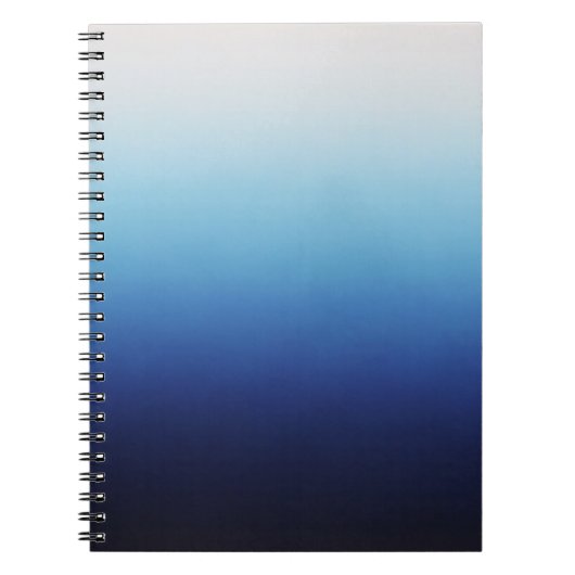 Blauwe Ombre Notitieboek (Voorkant)