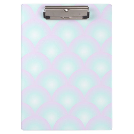 Blauwe Ombre Scallop Klembord (Voorkant)