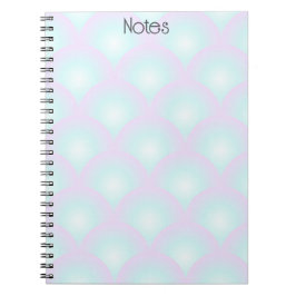 Blauwe Ombre Scallop Notitieboek