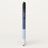 Blauwe Ombre Stripe Persoonlijke benaming Case-Mate iPhone Case (Achterkant / rechts)