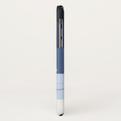 Blauwe Ombre Stripe Persoonlijke benaming Case-Mate iPhone Case (Achterkant/links)