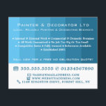 Blauwe ombre Stripes, schilder en decorator Flyer<br><div class="desc">Blue Ombre Stripes,  Painter & Decorator Adverteren Flyer door de Visitekaartje winkel.</div>