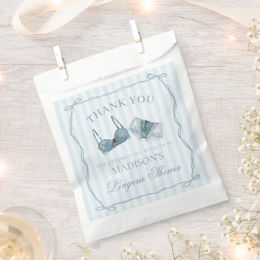 Blauwe Ondergoed Douche Verjaardagsfeestje voor Br Bedankzakje (Geknipt)