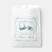 Blauwe Ondergoed Douche Verjaardagsfeestje voor Br Bedankzakje (Voorkant)