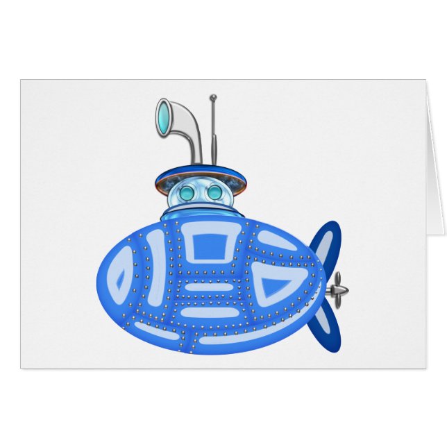Blauwe onderzeeboot (Voorkant Horizontaal)