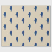 Blauwe onderzeeboot cadeaupapier (Vlak)