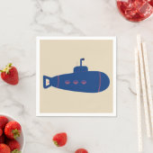 blauwe onderzeeër servetten (Insitu)