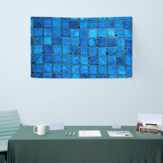 Blauwe onderzeese tegels spandoek (Beurs)