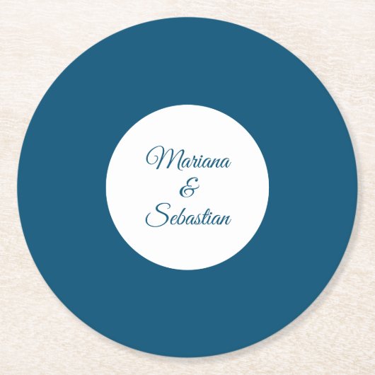 Blauwe Onderzetters Elegant Simple Costar (Voorkant)