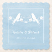 Blauwe Onderzetters voor het bindpapier van een ve (Voorkant)