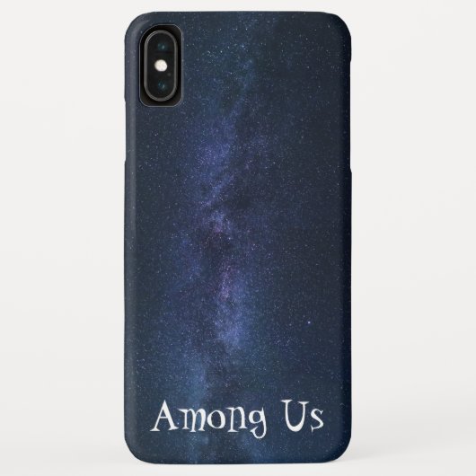 Blauwe Oneindige Melkweg onder ons ontwerp Case-Mate iPhone Case (Achterkant)