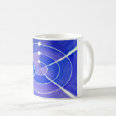 Blauwe oneindigheid koffiemok (Voorkant rechts)