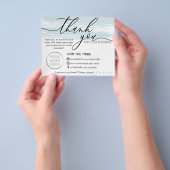 Blauwe Online Winkel Kleine Bedrijf Dank u Flyer (Hand)
