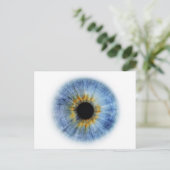 Blauwe Oogappel Briefkaart (Staand voorkant)