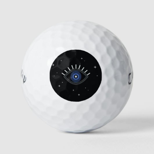 Blauwe oogbescherming talisman, kwade ogen golfballen (Voorkant)
