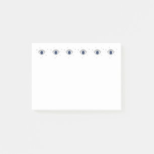 Blauwe oogbescherming tegen kwade ogen post-it® notes