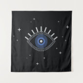 Blauwe oogbescherming tegen slechte energie, kwade wandkleed (Voorkant)