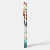 Blauwe oogbol fractale kunst, Case-Mate iPhone case (Achterkant / Links)