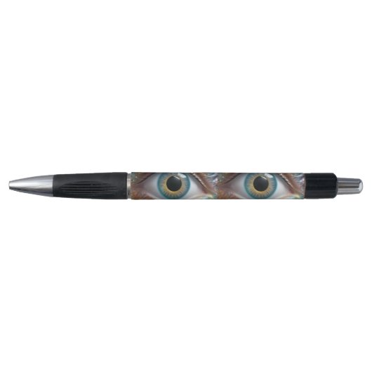 Blauwe oogbol fractale kunst, pen (Voorkant)