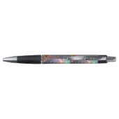 Blauwe oogbol fractale kunst, pen (Achterkant)
