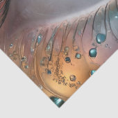 Blauwe oogbol fractale kunst, tissuepapier (Detail)