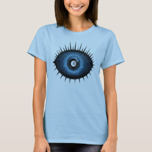 Blauwe oogbol t-shirt