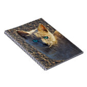 Blauwe oogkat notitieboek (Rechterzijde)