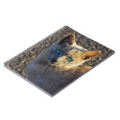 Blauwe oogkat notitieboek (Linkerzijde)