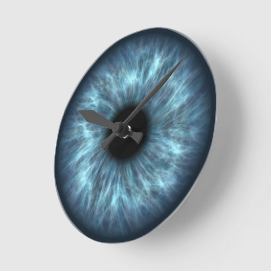 Blauwe oogklok ronde klok (Hoek)