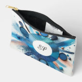 Blauwe Oogschaduw Make-up Ontwerp Accessoire Zak Etui (Open)