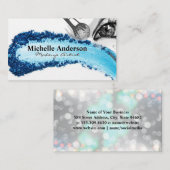 Blauwe Oogschaduw | Visagist Visitekaartje (Voorkant / Achterkant)