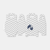 blauwe ooievaar bedankdoosjes (Uitgevouwen)