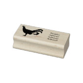 Blauwe oorfazant vogel cartoon rubberstempel (Stempel)