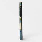 Blauwe oosterse Design met glimlende gezichten Case-Mate iPhone Case (Achterkant/links)