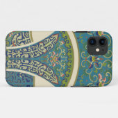 Blauwe oosterse Design met glimlende gezichten Case-Mate iPhone Case (Achterkant (horizontaal))