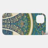 Blauwe oosterse Design met glimlende gezichten Case-Mate iPhone Case (Achterkant (horizontaal))